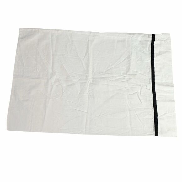 PARACHUTE King Size Pillowcase White Black - Picture 1 of 6